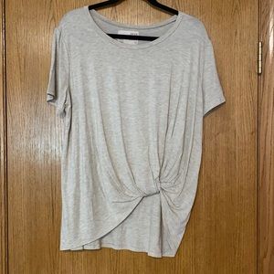 Jackson Row Knotty Tee, Heathered Cream, Large